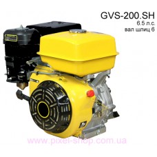 Двигатель бензиновый GVS200.SH шлицевой вал